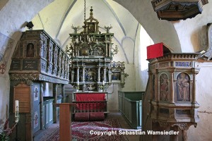 Kirche Kittendorf - Innenansicht nach Osten