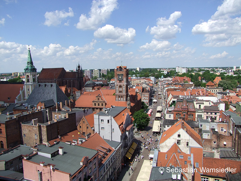 Blick über die Thorner Altstadt vom Turm der Kathedrale