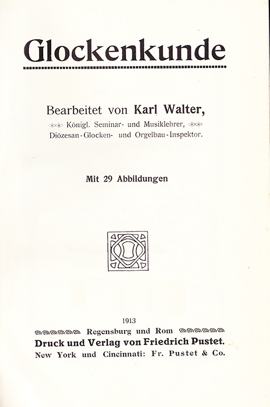 Karl Walter - Glockenkunde