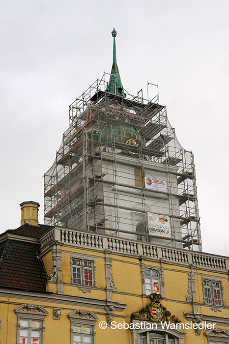 Eingerüsteter Oldenburger Schlossturm