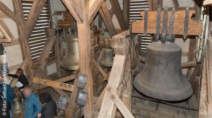 Blick in eine der Glockenstuben des Glockenmuseums Stiftskirche Herrenberg